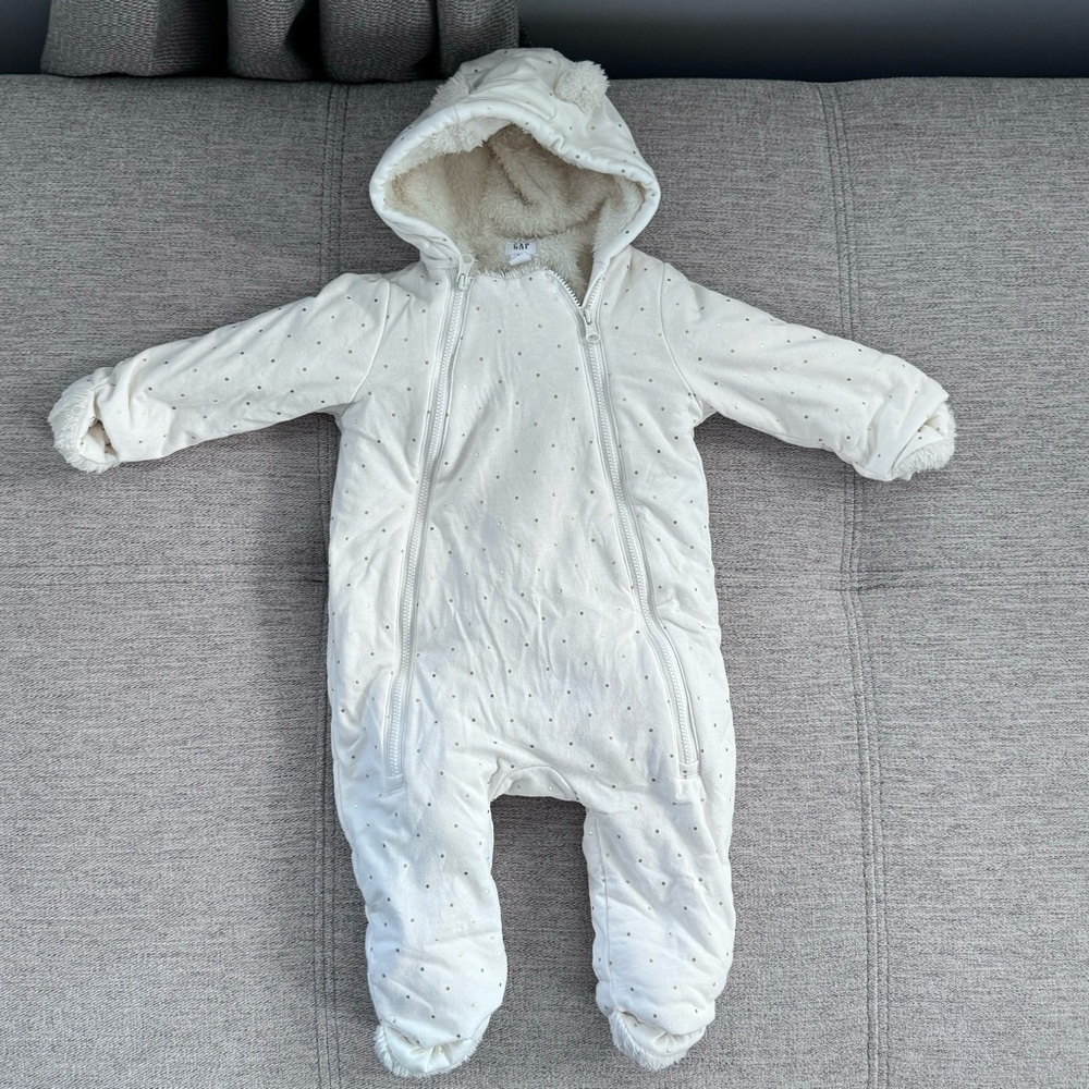 Gap Baby Sherpa Hoodie One-Piece